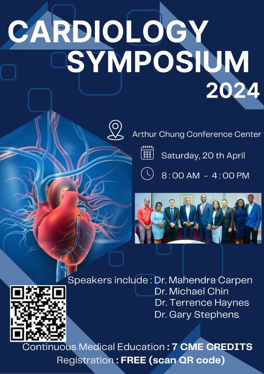 Guyana’s 2nd Cardiology Symposium 🫀🇬🇾 Registration link: forms.office.com/r/enNDtzs9ER