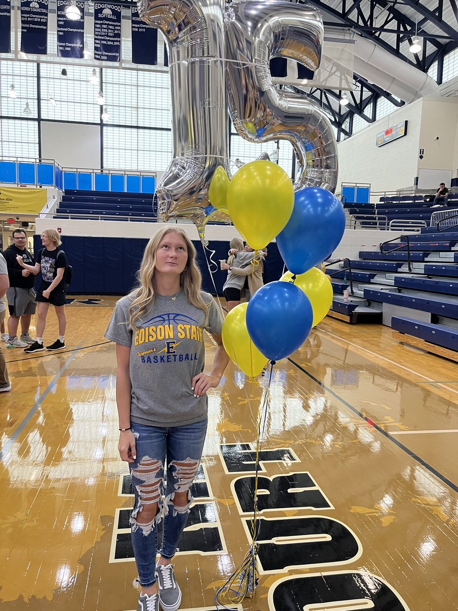 EdgeGirlsBBall's tweet photo. What a day for Edgewood athletes…Proud is an understatement!!  Congrats to @RylieHoman on her commitment to further her academic and athletic career at Edison State!  You have done so much for our program and we thank you!!  Keep doing great things ❤️ @ESCC_Chargers https://t.co/fPDvWHXRVo
