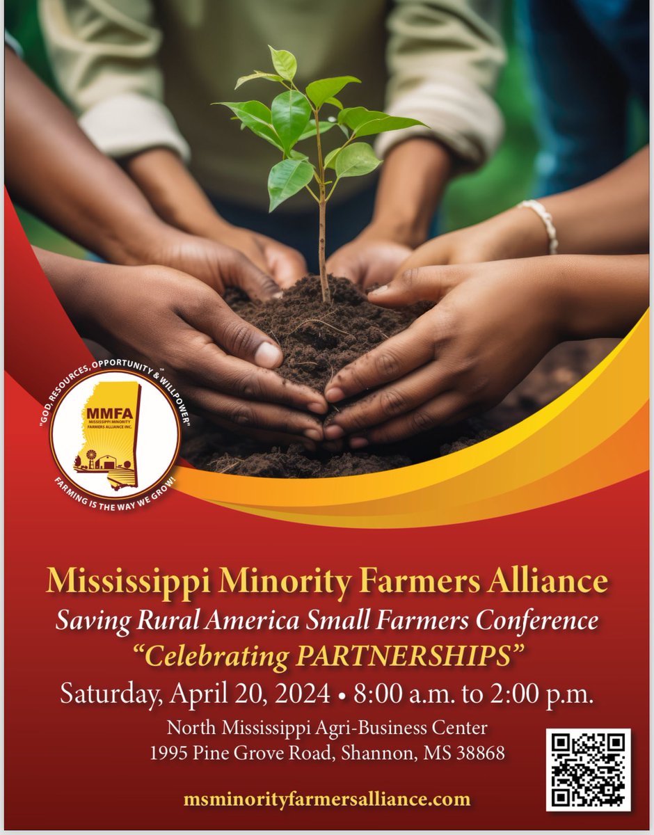 The MS Minority Farmers Alliance is one of the best organizations creating opportunities in rural Mississippi. I’m excited to be on-hand Saturday on behalf of Edelen Renewables for MMFA’s “Saving Rural America Small Farmer Conference” in Chickasaw County. #partnerships #ruralMS