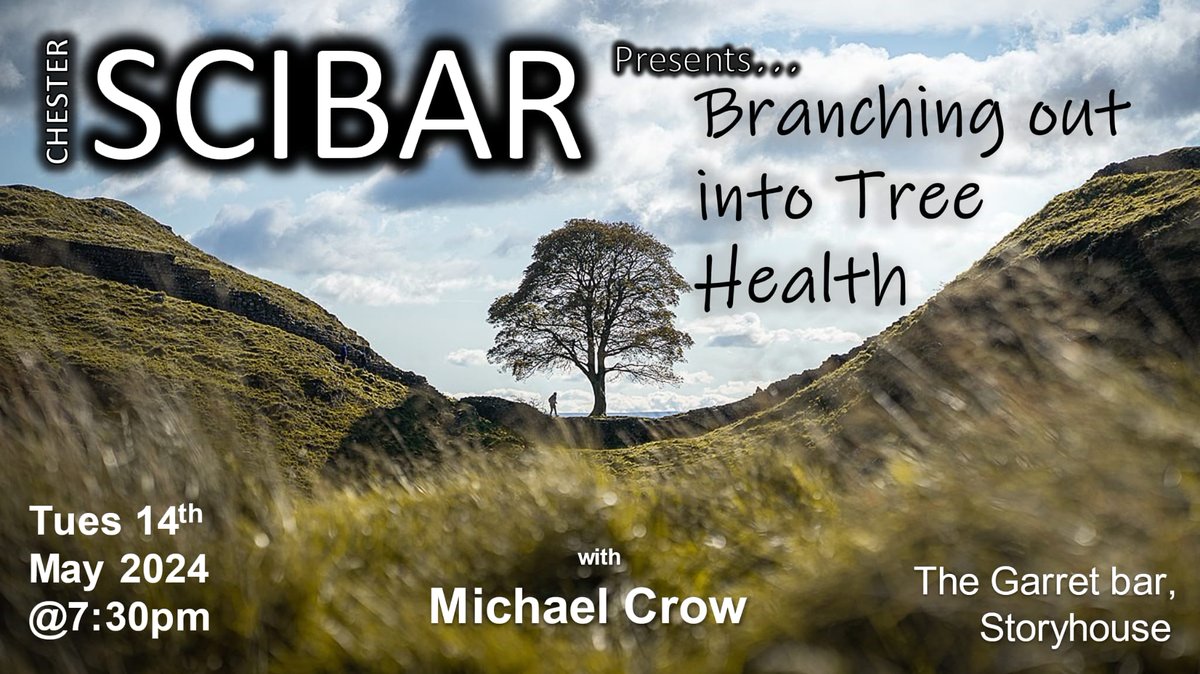 ChesterSciBar's tweet photo. From toads 🐸 to trees🌳!
To wrap up National Plant Health Week next month's talk is entitled "Branching out into tree health."
#IPHD #NPHW
14th May in the Garret Bar of @StoryhouseLive.
https://t.co/a1JrqfBl1t
Bonus points for good tree puns.
We'll leaf it with you.... https://t.co/cDBoC690ke