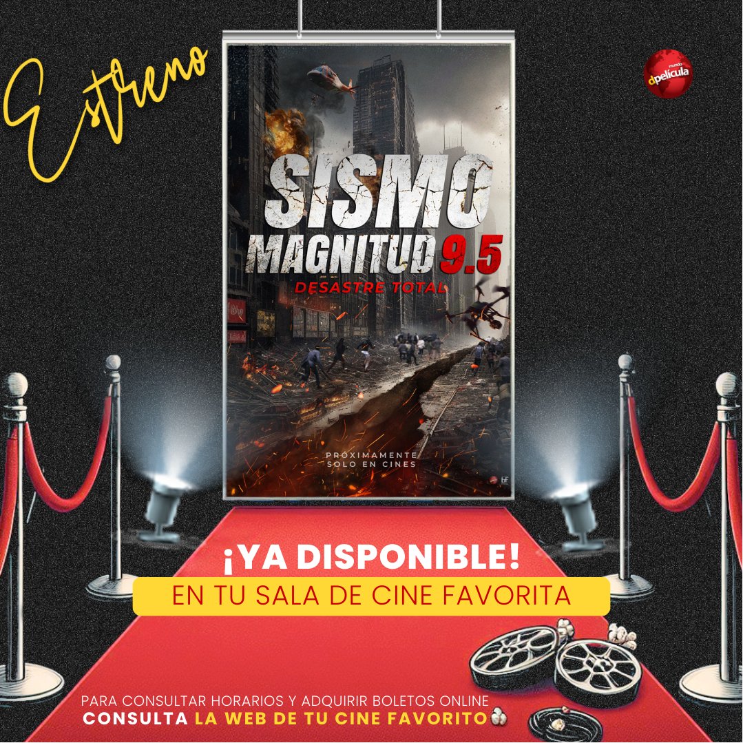 MundoDPelicula's tweet image. El suelo se abre, las explosiones resuenan y la supervivencia es incierta😯😳

YA puedes sentir la tensión de cada segundo en estas salas de cine🎬🍿 y únete a la lucha por la vida en medio del desastre😯

#SismoMagnitud95 #SismoMagnitud95DesastreTotal #FlashOver