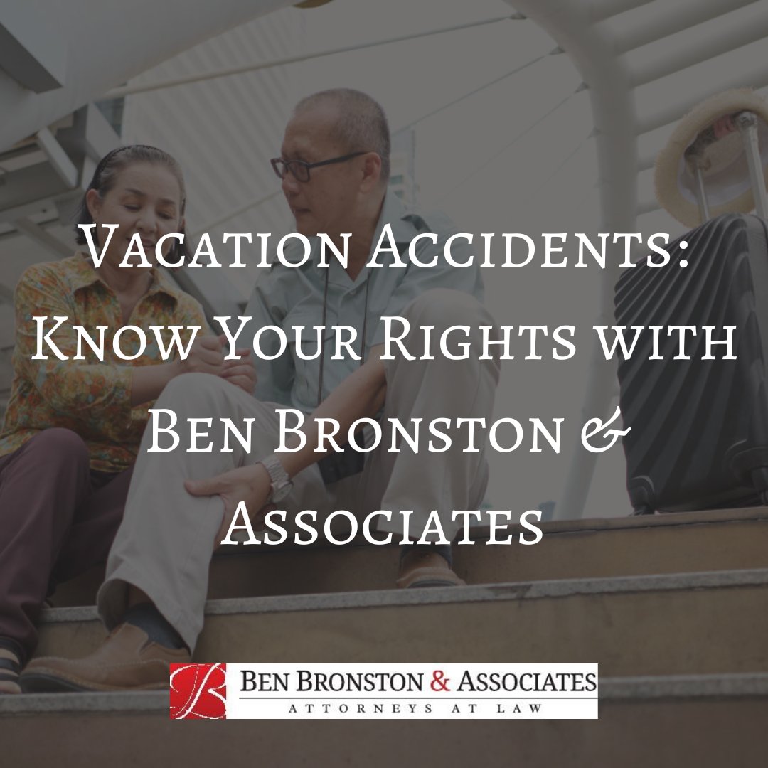 🌴 Vacation gone wrong? Don't let an accident ruin your peace of mind! 🚑 Read our latest blog on navigating vacation accidents and how Ben Bronston & Associates can help protect your rights. 🌟 #TravelSafe #PersonalInjuryLaw #VacationTips #KnowYourRights

🔗 [Link in bio]