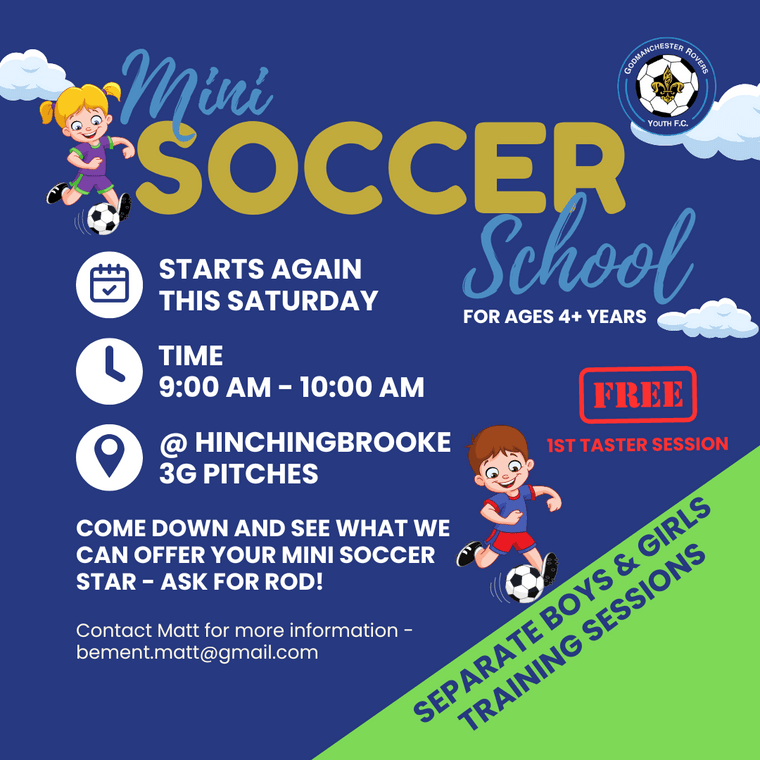 GRYFC's tweet photo. Mini Soccer School #Pitchero
https://t.co/Ma6sMzr7Kt https://t.co/kO0qPGnwYf
