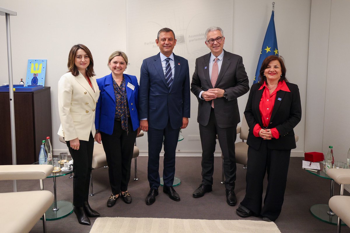 Avrupa Konseyi Parlamenterler Meclisi Başkanı Theodoros Roussopoulos ile Strasbourg'da bir araya geldik.