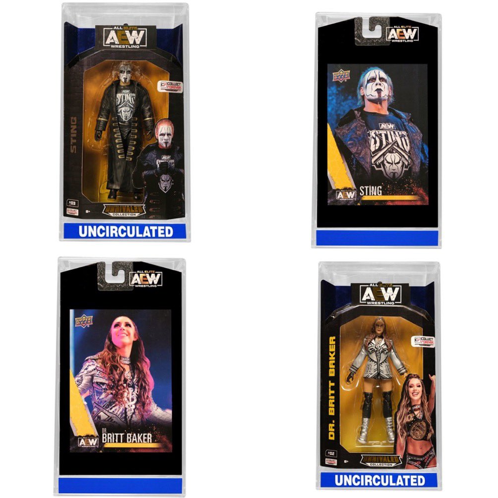 🚨New limited @aew action figures🚨 @collect_forever now has two exclusives in-stock. 1 of 1000! Grab your two fav legends (myself and @Sting) at: collectforever.com