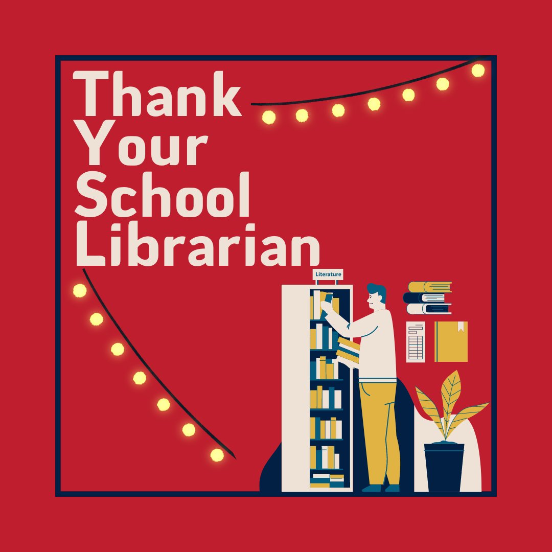 School librarians foster students' love of reading, open them to new cultures and ideas, and expand their world view. It's National School Library Month - take a minute to shout out to your school librarian in the comments! 📣🎉