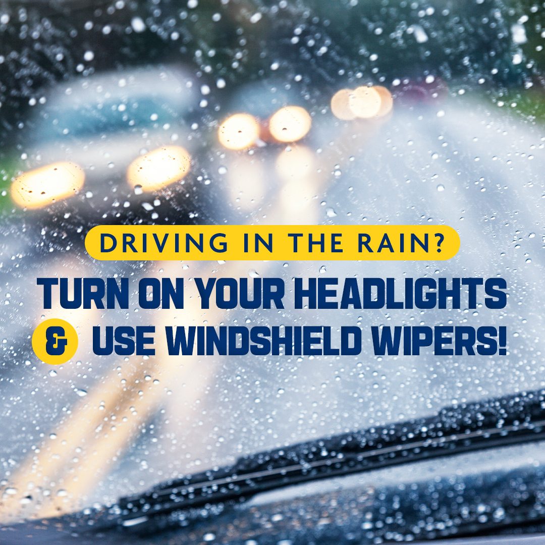 Stay safe this #DistractedDrivingAwarenessMonth by avoiding distractions and being alert to sudden weather changes. 🌦️