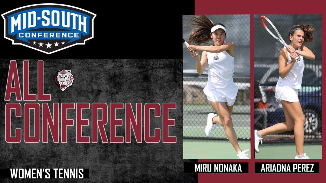 Nonaka and Perez earn All-Conference honors for the 2023-24 season. ➡️➡️➡️ tinyurl.com/ykv9vyms