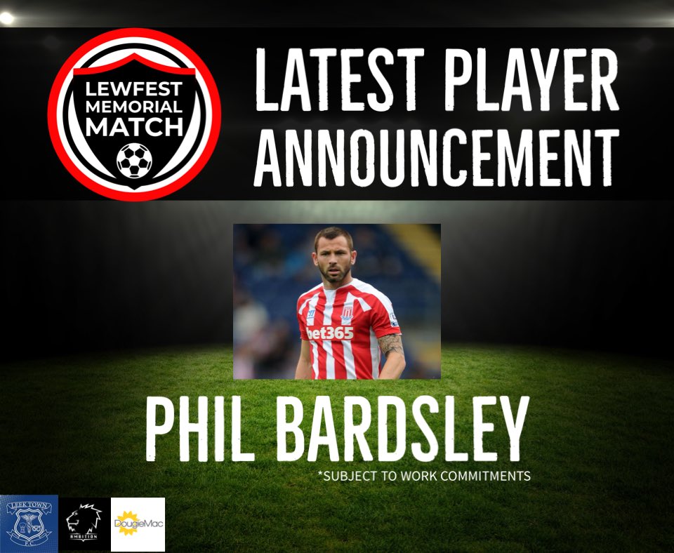 🚨 ANOTHER NEW PLAYER!!! 🚨

The ex Stoke, Sunderland &amp; Burnley player Phil Bardsley will be joining us next month!

This will be Phil’s first appearance with us so we are extremely excited 🤩

More announcements are incoming ⚽️⚽️⚽️
