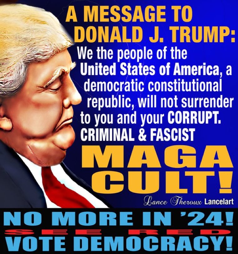 Any questions? This says it ALL. We are tired of the lies and hatred spewed by the loud minority cult of a disgraced former president. We're tired of the same from a once-respected political party that has chosen those as their platform. Vote them out. #VoteBlueToSaveDemocracy…