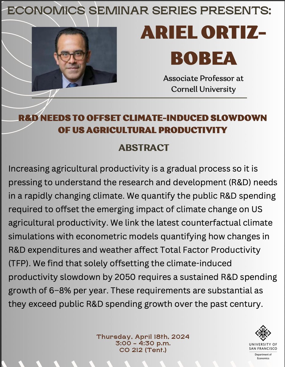 University of San Francisco Economics Department tweet media