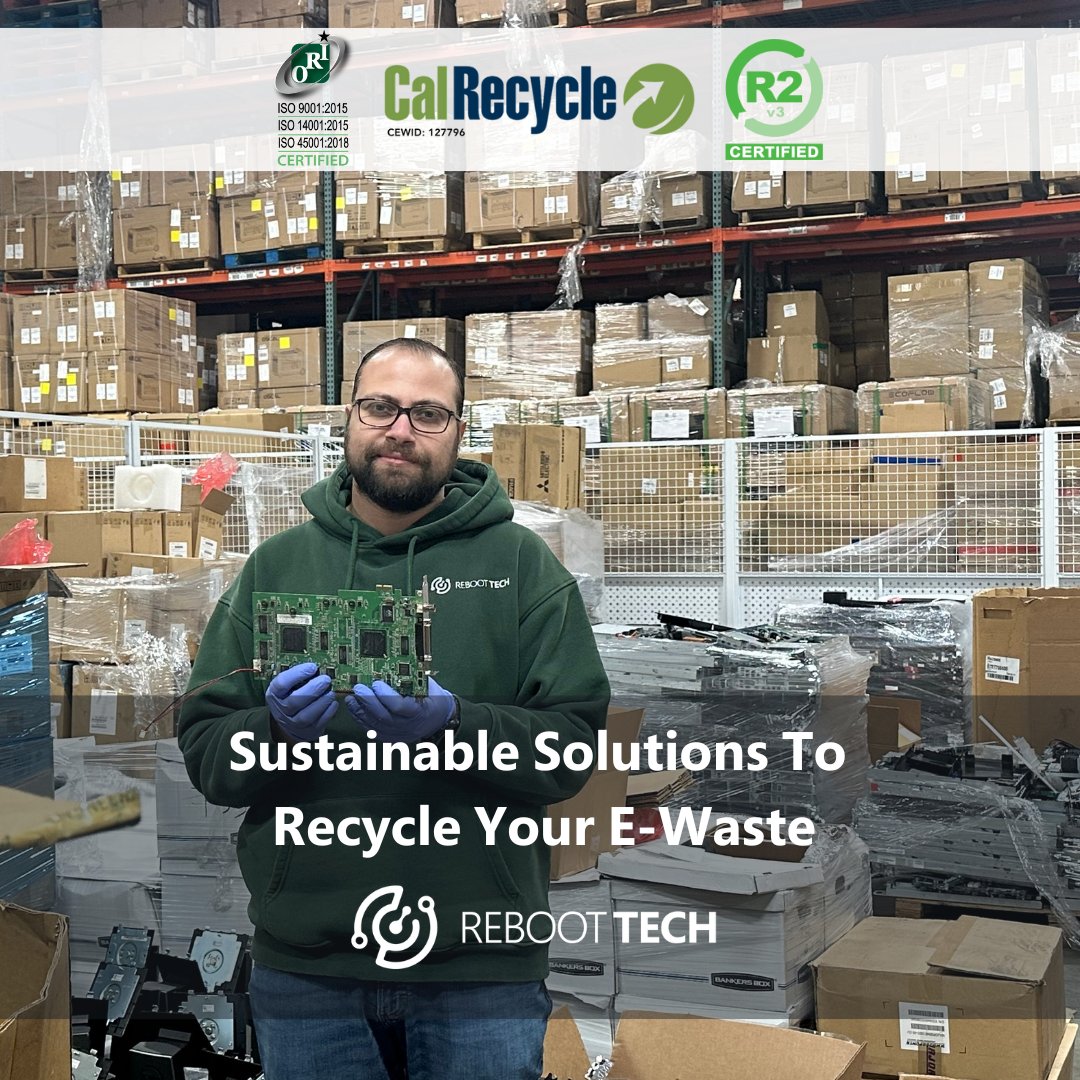 Looking for a greener way to recycle your old electronics? 🌍 Turn to Reboot Tech for sustainable e-waste solutions that make a positive impact!

#Sustainability #EnvironmentalSustainability #R2v3Certified #ElectronicWaste #ITAD #DataDestruction #ElectronicsRecycling