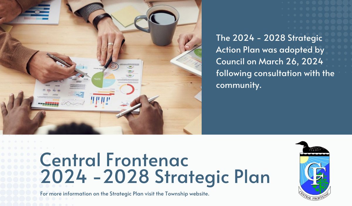 Council adopted the 2024-2028 Strategic Plan at the April 9th, 2024 meeting.
The Strategic Plan consists of objectives, strategic actions, and desired outcomes that will help guide the Municipality and set out its vision.
View here: tinyurl.com/2ye2rfp7