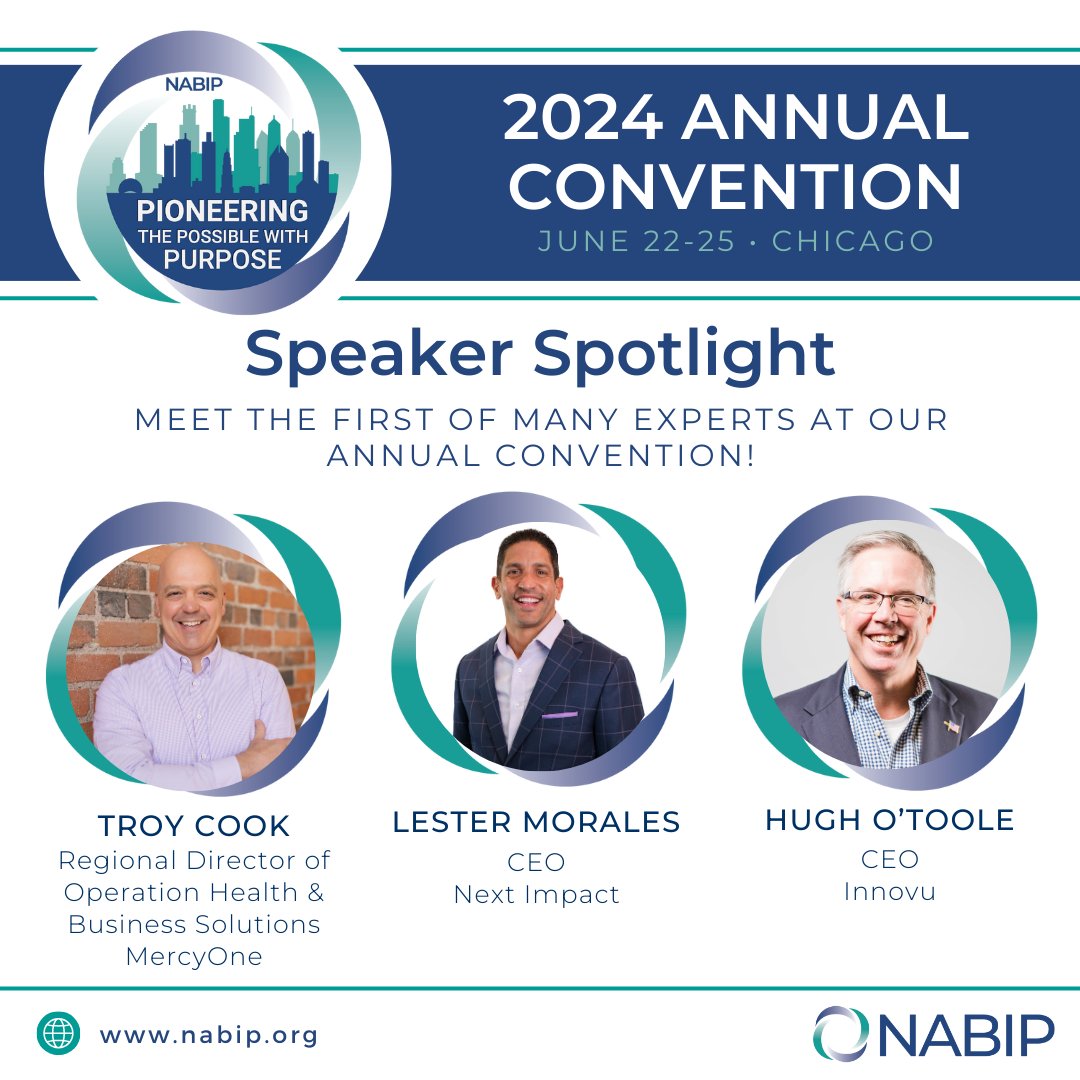 Join us at NABIP's 94th Annual Convention to connect with top experts and leaders! Secure Your Spot! Click the link to visit our convention page and register today: ow.ly/h4Na50Riu8M #NABIP #NABIPAC2024 #Leadership #Innovation #Networking