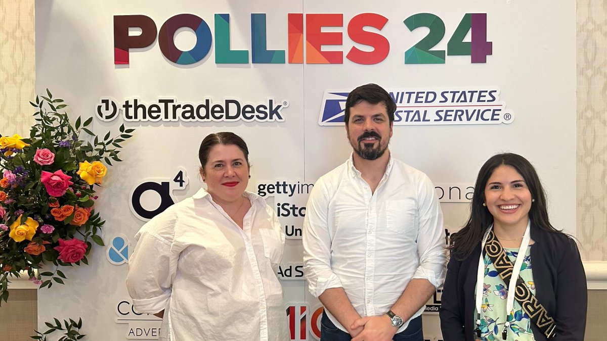 DSPolitical's tweet photo. DSPolitical's Megan Darby, Ryan Fanning, and MaryEllen Veliz are at the @TheAAPC Pollies Conference. If you're also attending, don't hesitate to stop by and say hi! #Pollies24 https://t.co/8AtHCHTPyx