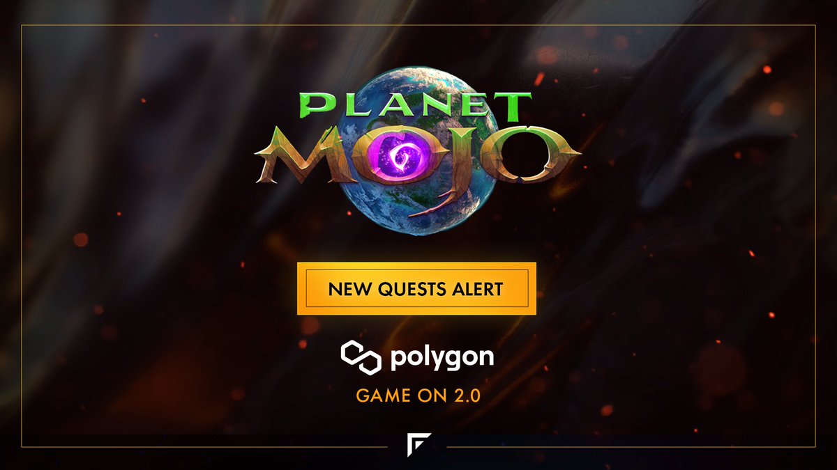 Forge's tweet photo. It's time to play GoGo Mojo of @WeArePlanetMojo and get a chance to win 10,000 Forge XP ✨

This quest is in partnership with @0xPolygonEco 🎉

Quest link: https://t.co/EVTbTf5pyL https://t.co/NeI2VjEHoJ