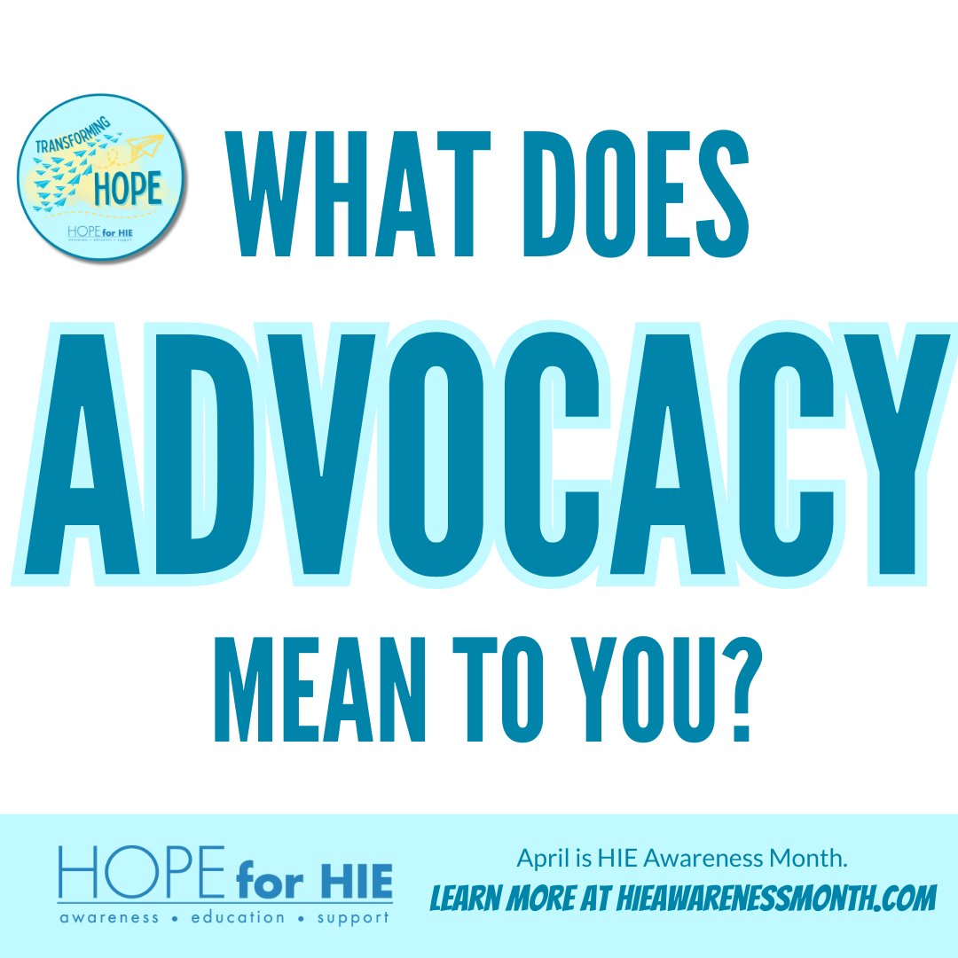 We're asking YOU #NeoTwitter & #NeuroTwitter... What does #Advocacy mean to YOU?

#NICU #PedsICU #TransformingHope #PatientAdvocacy #HIEawareness #HIEawarenessmonth