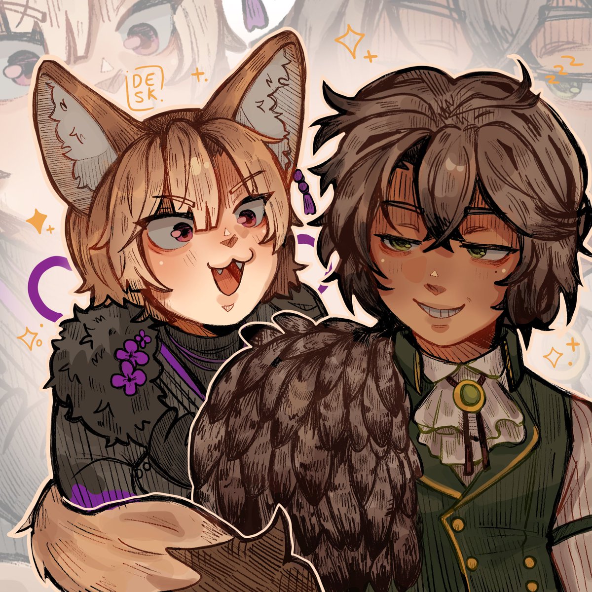 Dezk_is_crying's tweet image. One makes me “😧” and the other makes me eepy

#Ambrosart #Villustrations