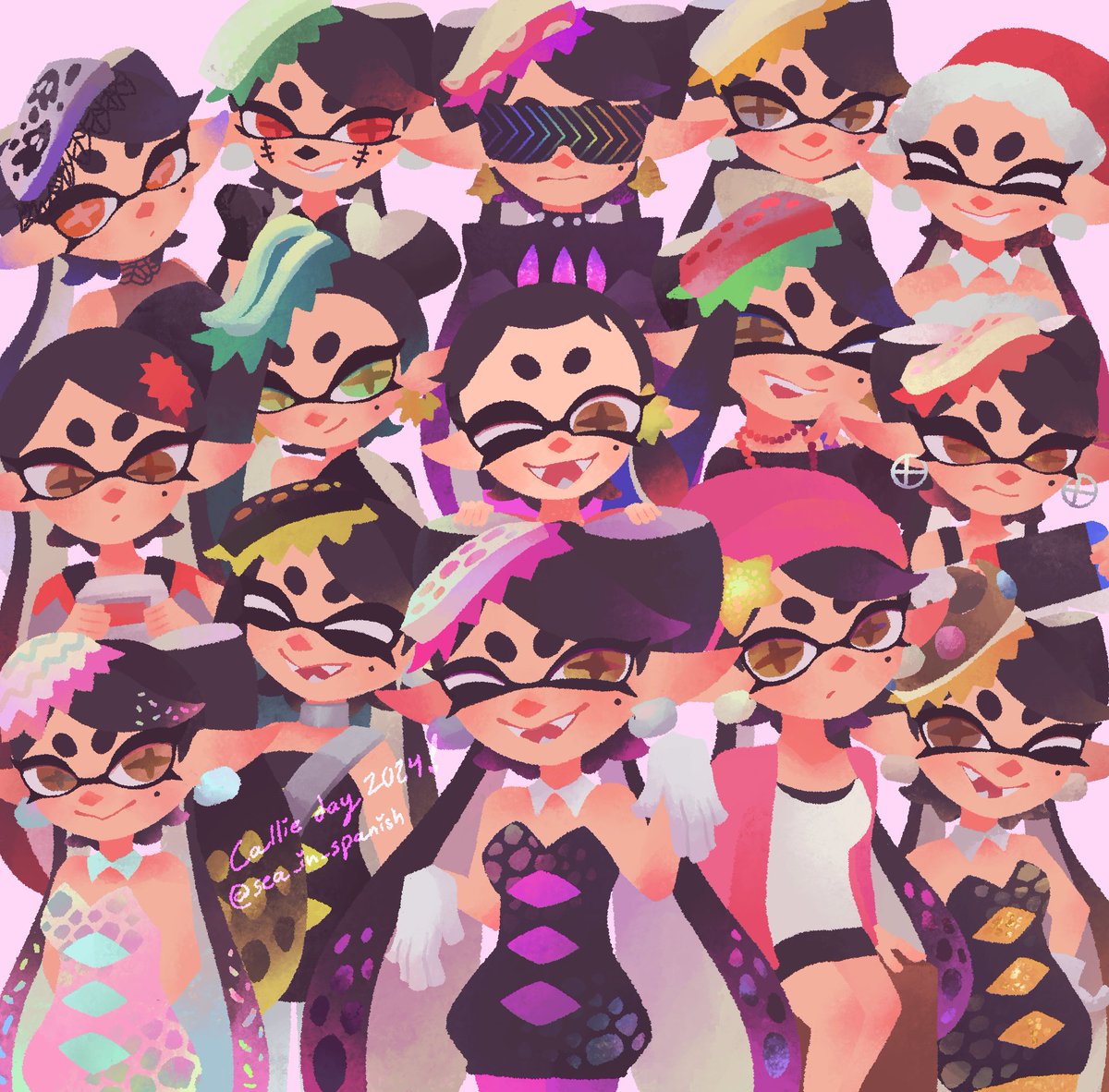 HAPPY (late) CALLIE DAY!! 💖💖💖 had to take my time to draw something big for my favorite idol 🥹🫶