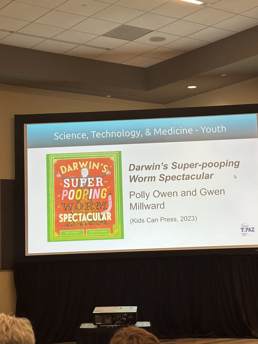 Always love the Texas Topaz sessions and hearing about new and exciting non-fiction for my little Wildcats! They will love this one 😂 #TXLA24