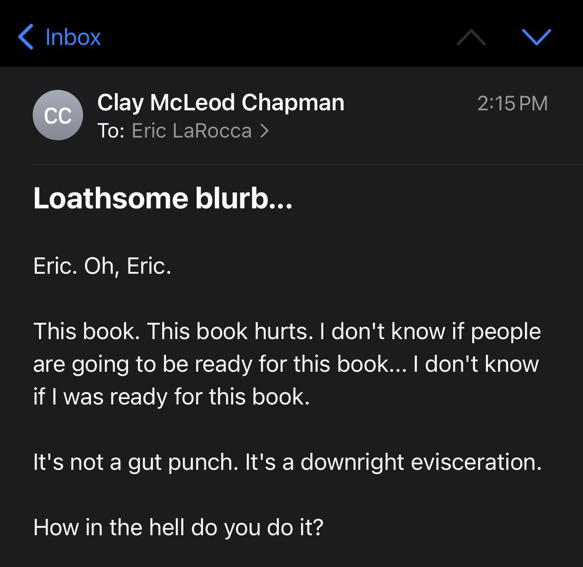 Eric LaRocca tweet media