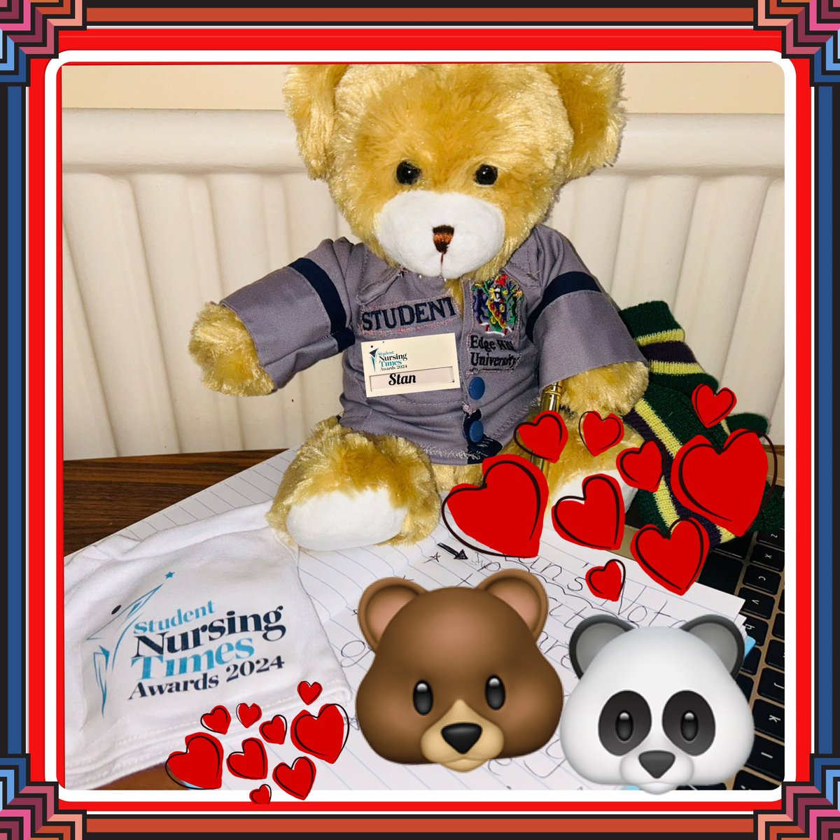 Tonight Stan bear is thinking about the #SNTA and looking forward to seeing friends there, nice to have relaxing thoughts after a busy day learning about equality, diversity and inclusion @NursingTimes #SNTABear