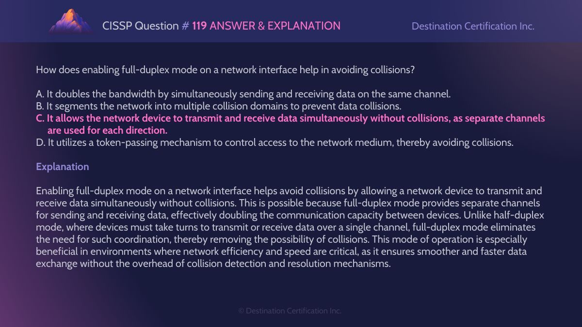 #CISSP Question #119 Answer and Explanation

Here is the answer and an analysis of how to reach the correct answer. If you want to see more content like this, do let us know!

#WeeklyCISSPChallenge #QuestionOfTheWeek #CyberSecurity #CISSPpractice #practicequestions #ISC2