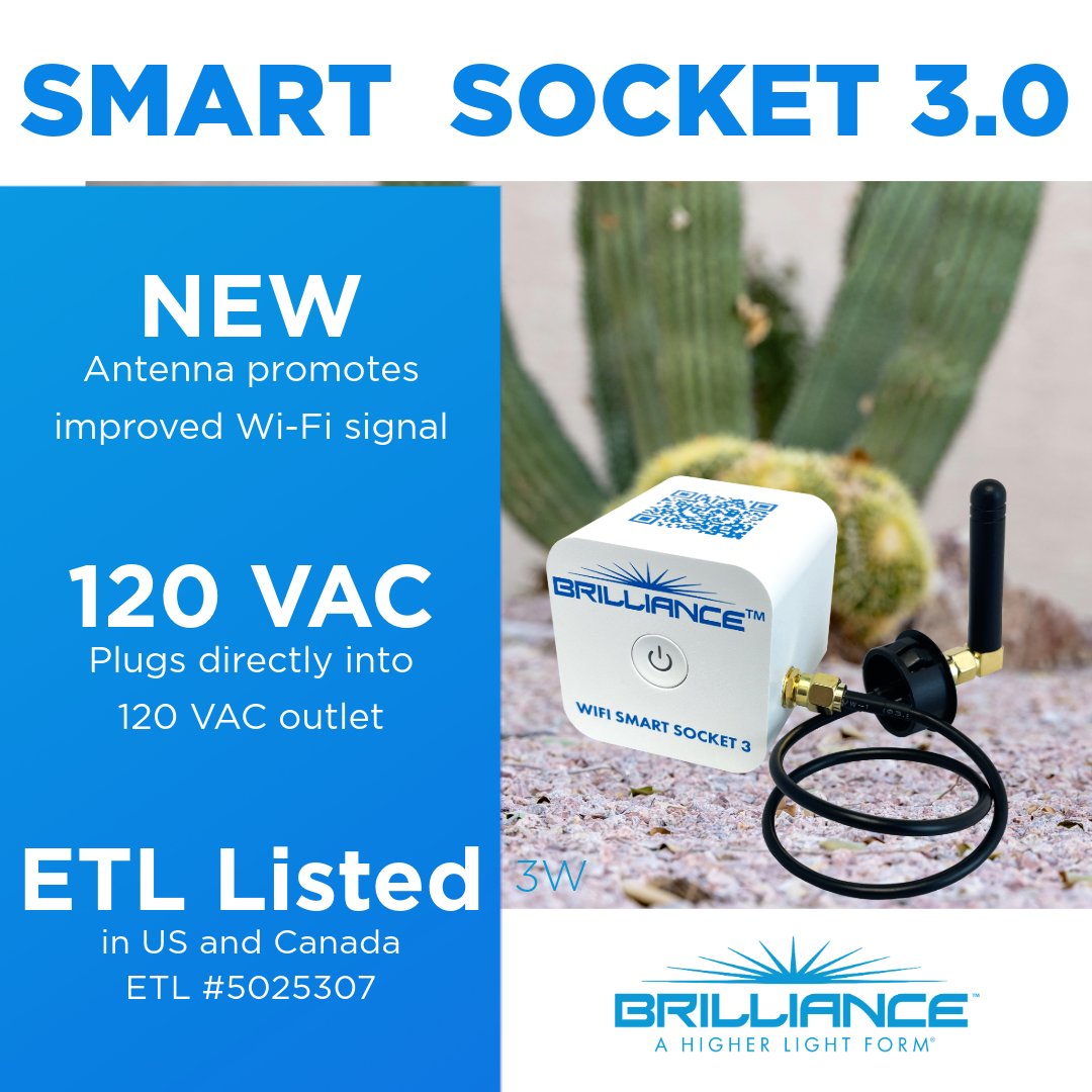 🌟 Transform Your Lighting! 🌟 Introducing the Brilliance LED Smart Socket - the easiest way to upgrade your outdoor lighting to smart technology. Control your lights from anywhere! 💡✨

#Brilliance #BrillianceSmart #SmartProduct #LandscapeLighting #OutdoorLighting #SmartSocket