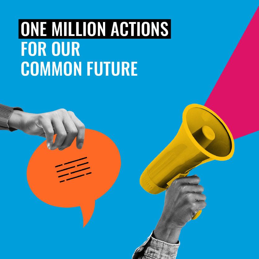 UNEP's tweet photo. In September, the Summit of the Future will chart the course for the well-being of both people and the planet.

Each of us has a role to fulfill in shaping #OurCommonFuture. Take part in the challenge and visit https://t.co/ZxMHsCjVh9  to discover how you can #ActNow. https://t.co/tvACdsoURG