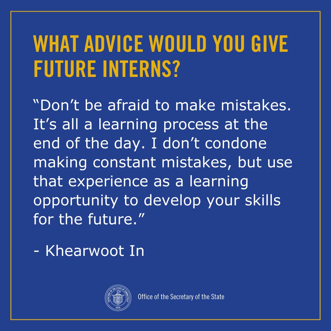 🎉April is #NationalInternshipAwarenessMonth 🎉This week, we're celebrating our spring semester interns! Today, meet Khearwoot! Check out bit.ly/CTSOTSInterns for information about our internships.