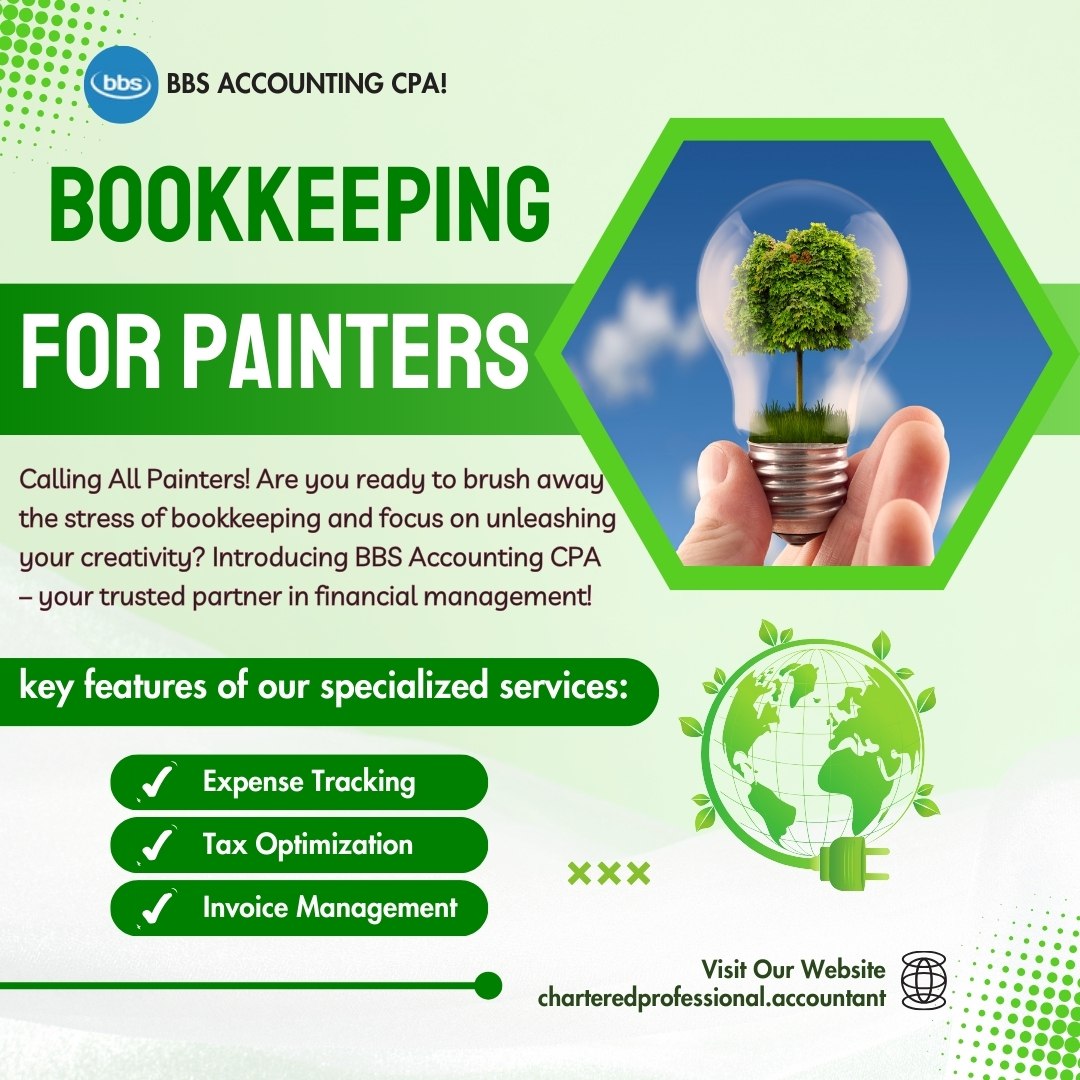 Attention all painters! Are you drowning in a sea of receipts and invoices, desperately trying to keep track of your finances?
More Info: charteredprofessional.accountant

#BBSAccounting #Painters #Bookkeeping #FinancialFreedom #PainterLife #ArtBiz #SmallBusinessFinance