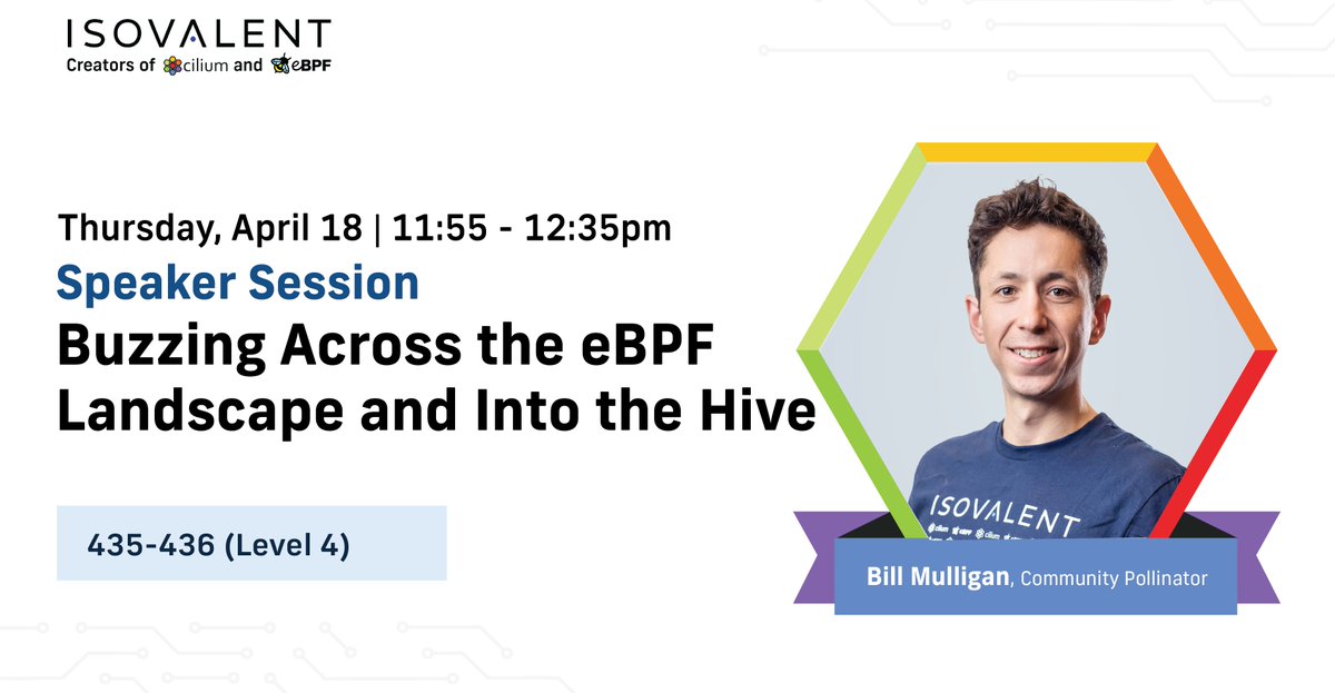 Day 2 at #OSSummit! 🐝 You still have time to enter our eBee raffle 🗓️ Don't miss out on @breakawaybilly's speaker session this Thursday! ❓Have questions for our team? Come by G/S15 or book time with us here: isovalent.site/3xC5hr3