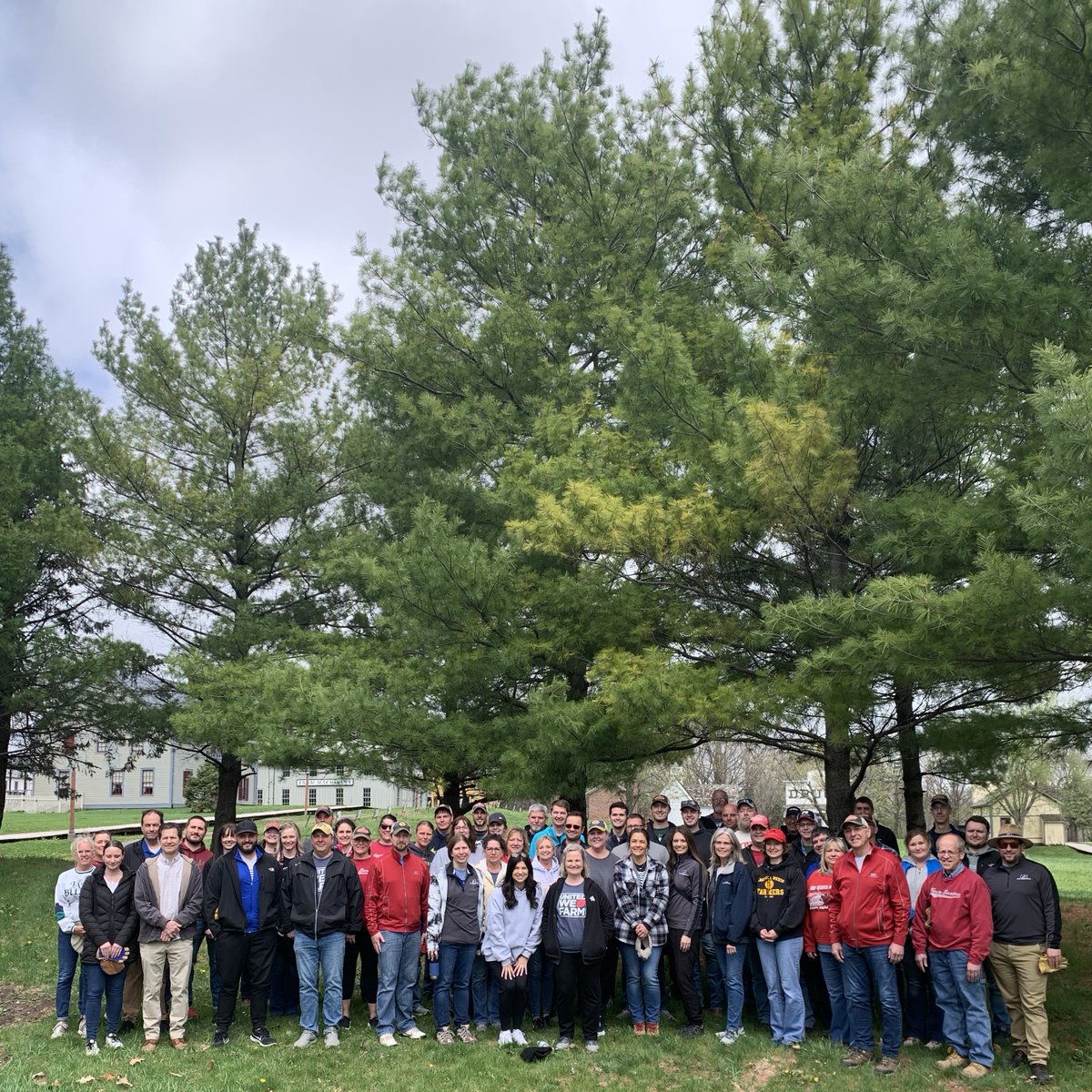 Thank you, thank you, thank you to these volunteers from @IowaFarmBureau who are here today helping us prep for season opening on April 30!