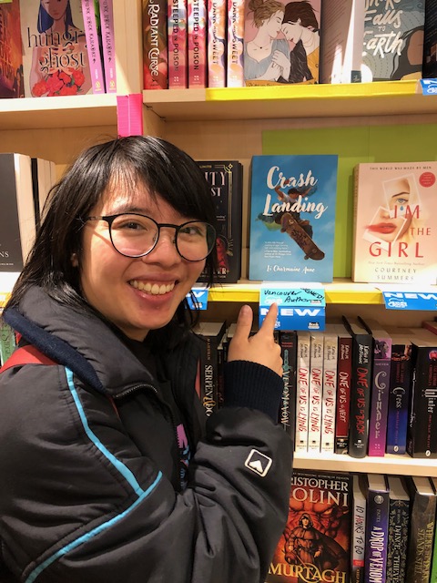 Congratulations to Li Charmaine Anne on her new book and a huge thank you for coming to both our Broadway and Main St stores to sign copies of #CrashLanding! 

#ShopLocal #IndieBookstore #BookLover #LoveYourBookstore #Booksellers #CanadianBooksellers #Bookstagram #Indie
