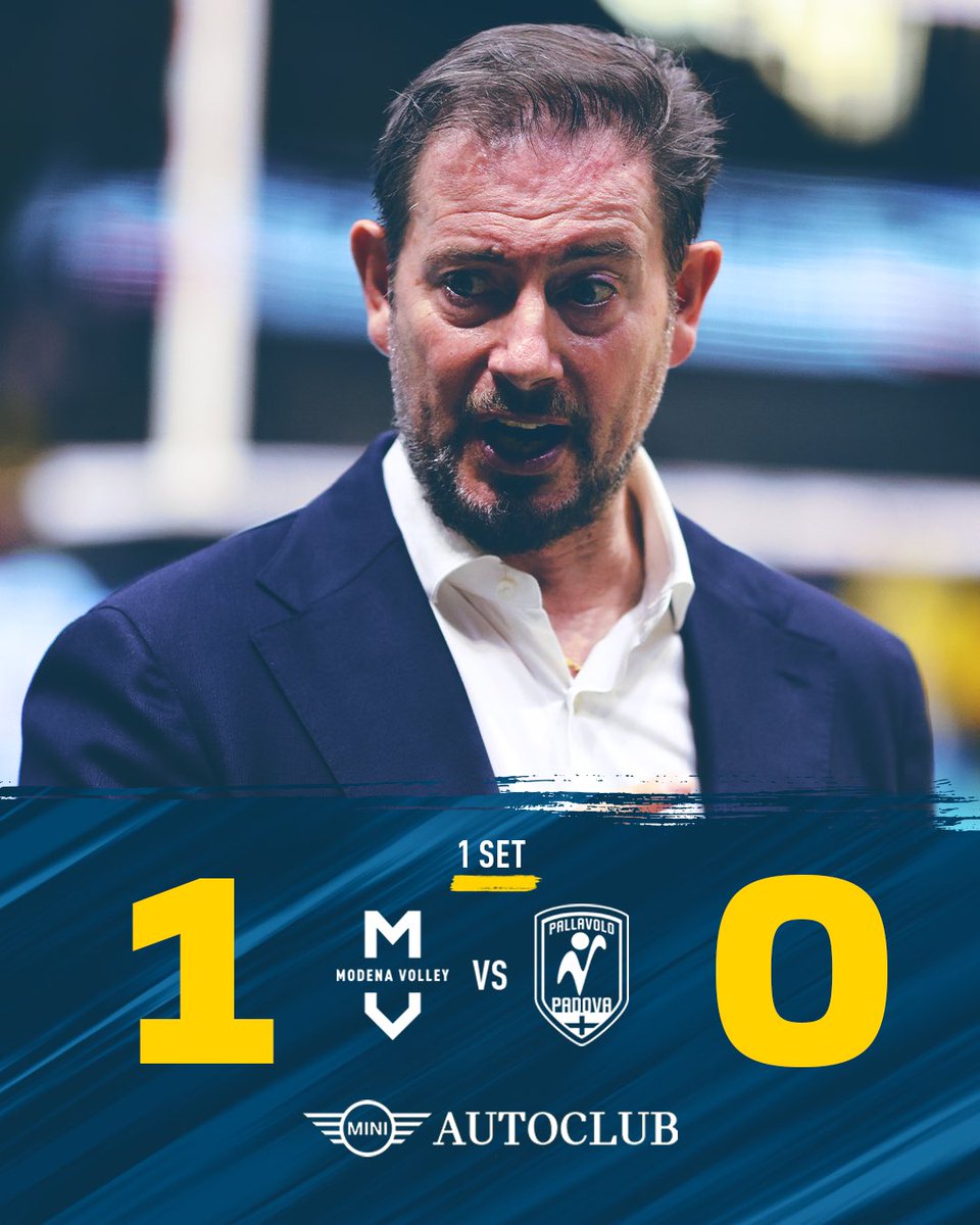 modenavolley's tweet photo. Modena 25 - Padova 18
#modenavolley #since1966 #ModenaPadova https://t.co/nHAbwK6p0S