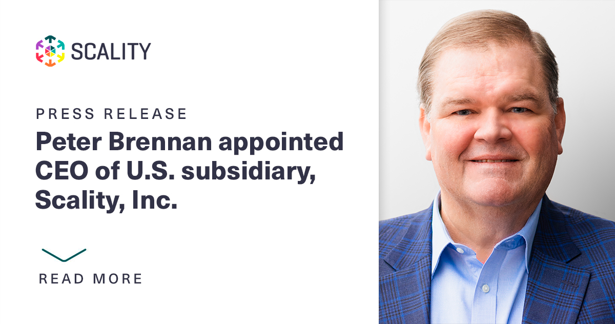 Breaking news! Peter Brennan is now CEO of Scality's U.S. subsidiary. As chief revenue officer, Peter has grown Scality's U.S. and worldwide sales teams and expanded our partner networks. We can't wait to see what's next! 🎇 Read more here:  scality.com/press-release/…