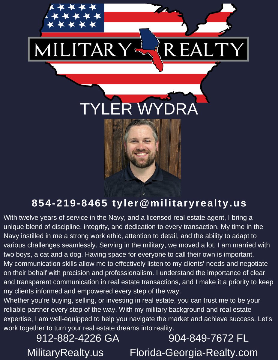 I'd like to welcome our newest agent Tyler. I know he's gonna rock it! Welcome to the team! #realestatelife #realestategoals #realtorlife #buyersagent #buyingahome #sellersagent #sellingyourhome #realestate #southeastgeorgia #southeastcoast #northeastflorida #RealEstateExcellence