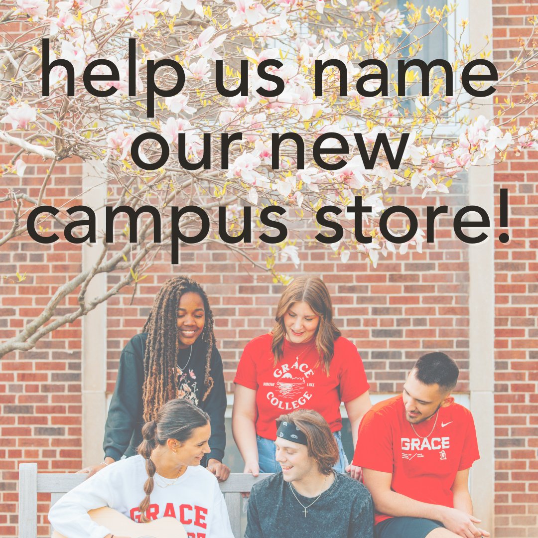 We need your help naming our new campus store‼️ 1. Grace Gear 2. Red Zone Outfitters 3. Lancer Locker 4. Lancer Outfitters Drop your vote below OR give us a whole new suggestion in the comments! ⬇️