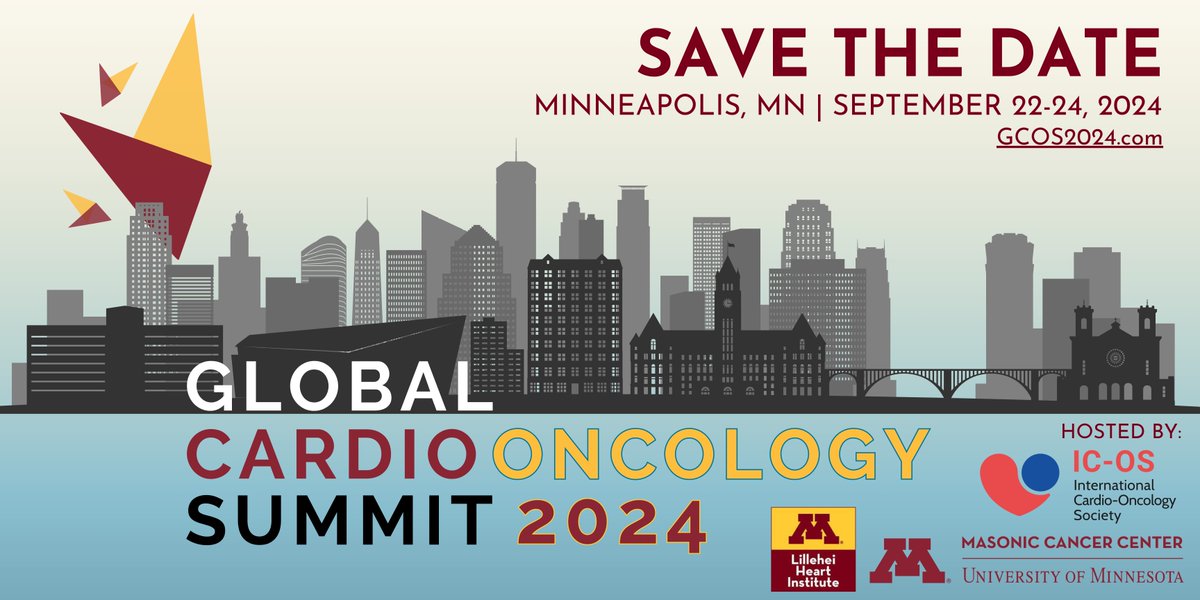 Join us in Minneapolis, MN for this state-of-the-art comprehensive curriculum that addresses important clinical topics relevant to the cardiovascular health of cancer patients. Abstracts are being accepted until the end of May 2024. Learn more & submit: gcos2024.com