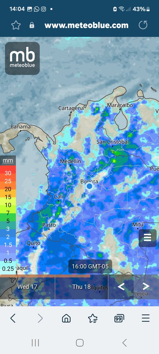 Las lluvias de mañana serán fuertes y generalizadas