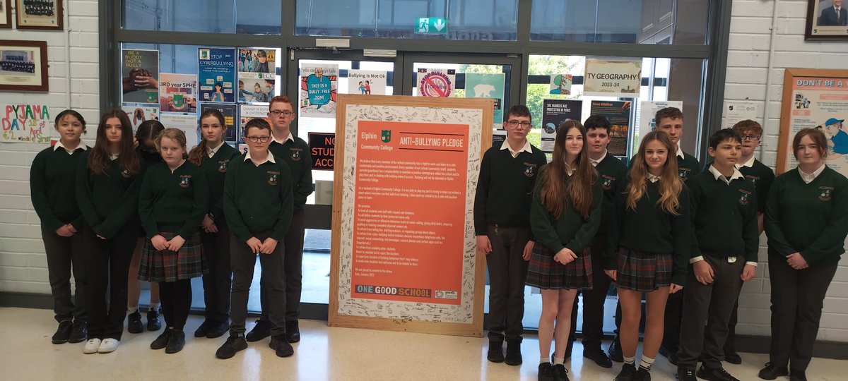 ⚡Wellbeing Week⚡ First Years discussed our Anti-Bullying Pledge in class and signed the pledge at the end of class as part of our Wellbeing Week programme of activities. #wellbeingmatters #antibullying @GRETBOfficial @3Abbeycartron @ElphinGAAClub @NorthernHarps @Eternalgifts_ie