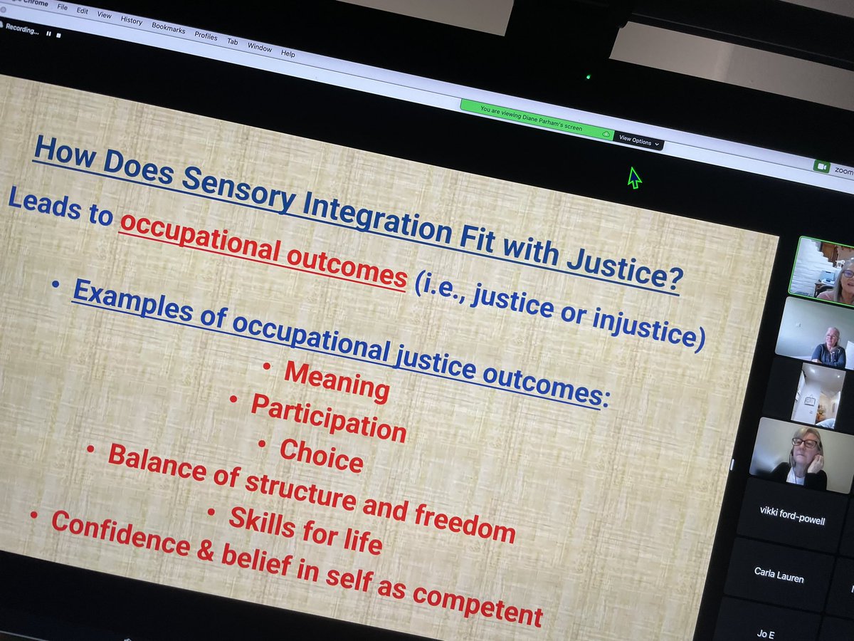 How does sensory integration fit with occupational justice? Watch again for free - register via our shop. sensoryproject.org #occupationaltherapy @theRCOT