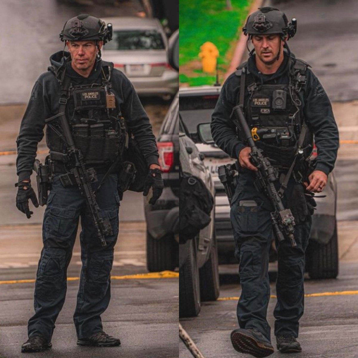 Los Angeles Police Department Special Weapons and Tactics (SWAT) team members during an operation a few days ago, 2024.