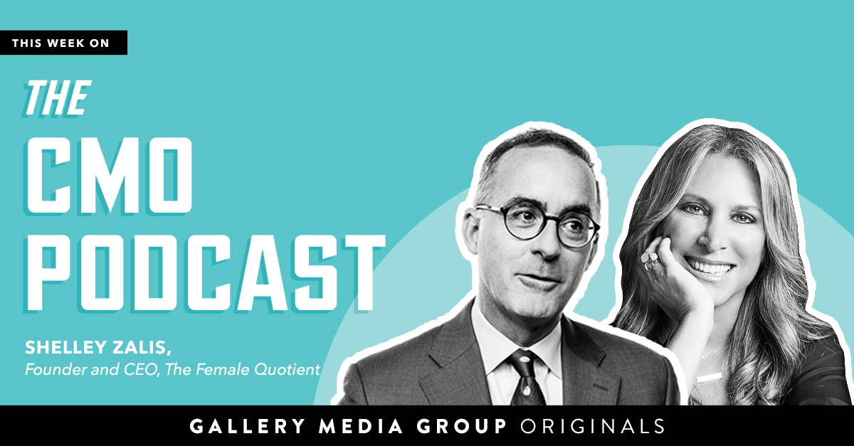 Tune in to the latest episode of #TheCMOPodcast, with guest @ShelleyZalis, Founder and CEO of @femalequotient, the ten-year-old company that curates experiences, media, and solutions that advance gender equality. - LISTEN NOW: apple.co/4aD6r4g