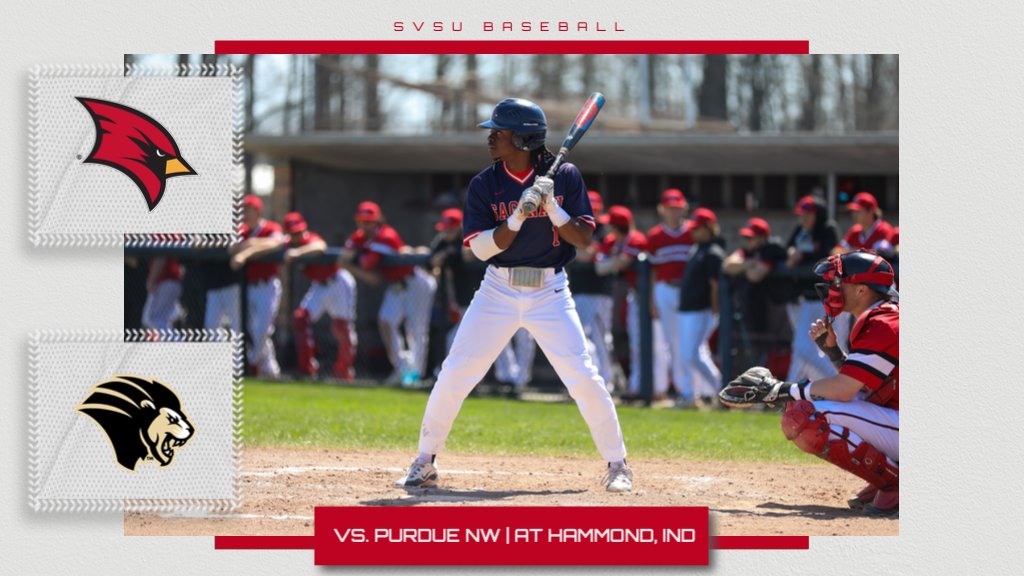 🚨GAME DAY🚨
⚾️: @svsubaseball
🆚: Purdue Northwest
📅: Apr, 19, 2024
🕖: 4:00 PM EST
📍: Hammond, Ind.
📺: bit.ly/3wzQWru
#BeaksUp #GoCards #StandOut #SVSUBSB