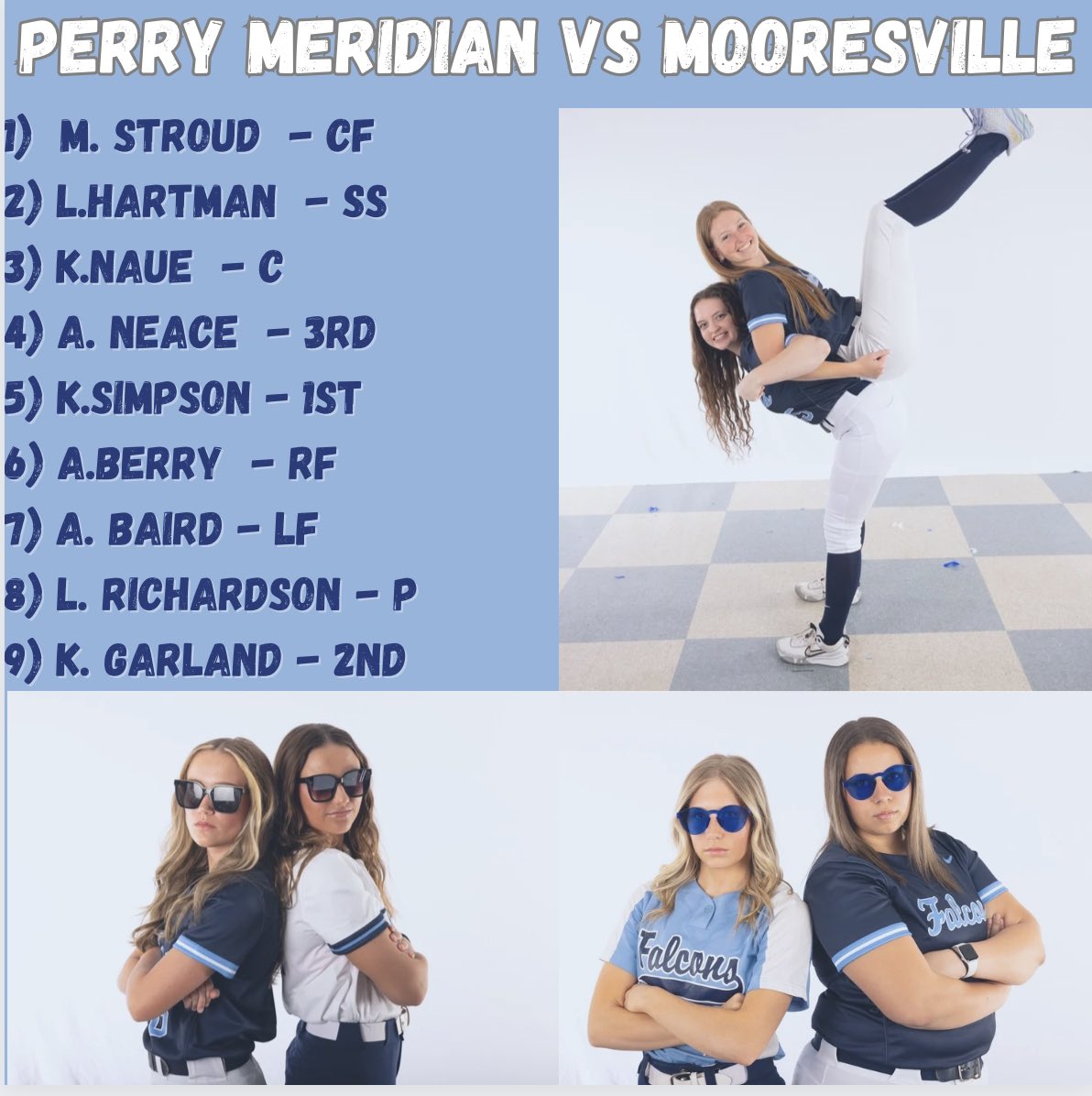 See you at Holder Field @ 6:00 PM!