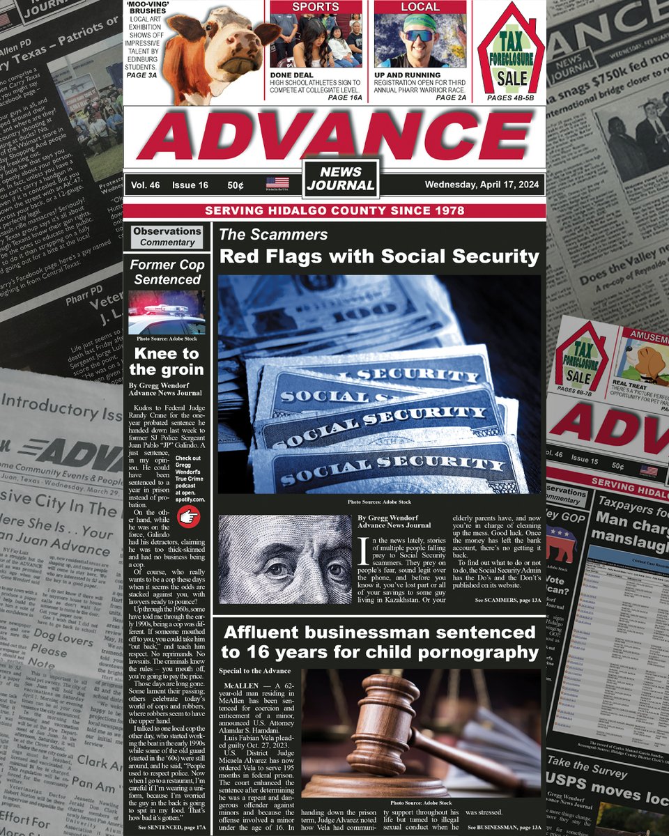 A new edition of The Advance News Journal is now available. #RGV #news

View more at: anjournal.com