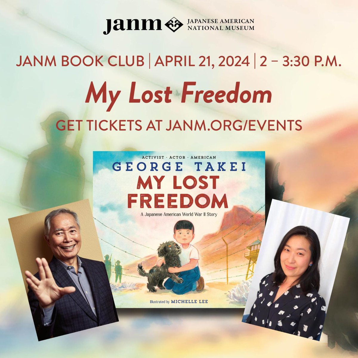 Join me and the talented illustrator of 'My Lost Freedom,' Michelle Lee, at the @jamuseum on Sunday, April 21st to celebrate the launch of my new picture book! 📚 Learn all about the event and secure your tickets at janm.org/events. Can't wait to see you there, friends!