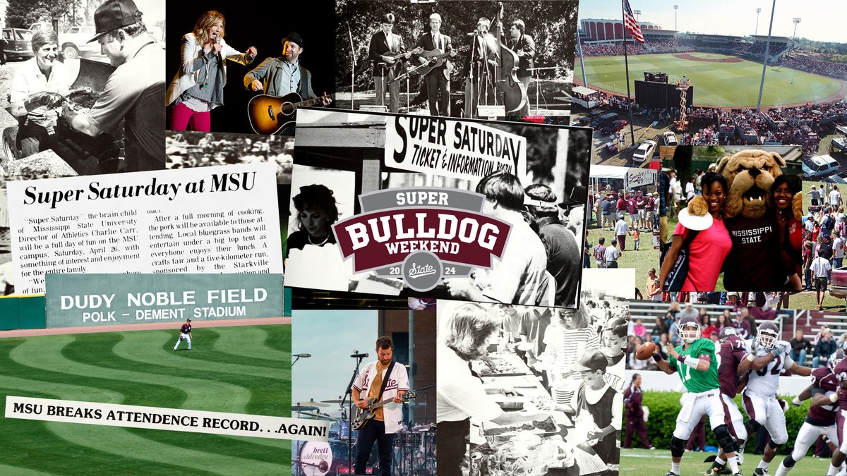 What started as 'Super Saturday' has grown into a Starkville springtime staple. 🐶 Super Bulldog Weekend 2024 is almost here!