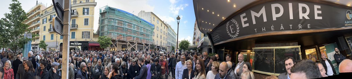 Inauguration du Théâtre l'Empire. Forza @VilledAjaccio !